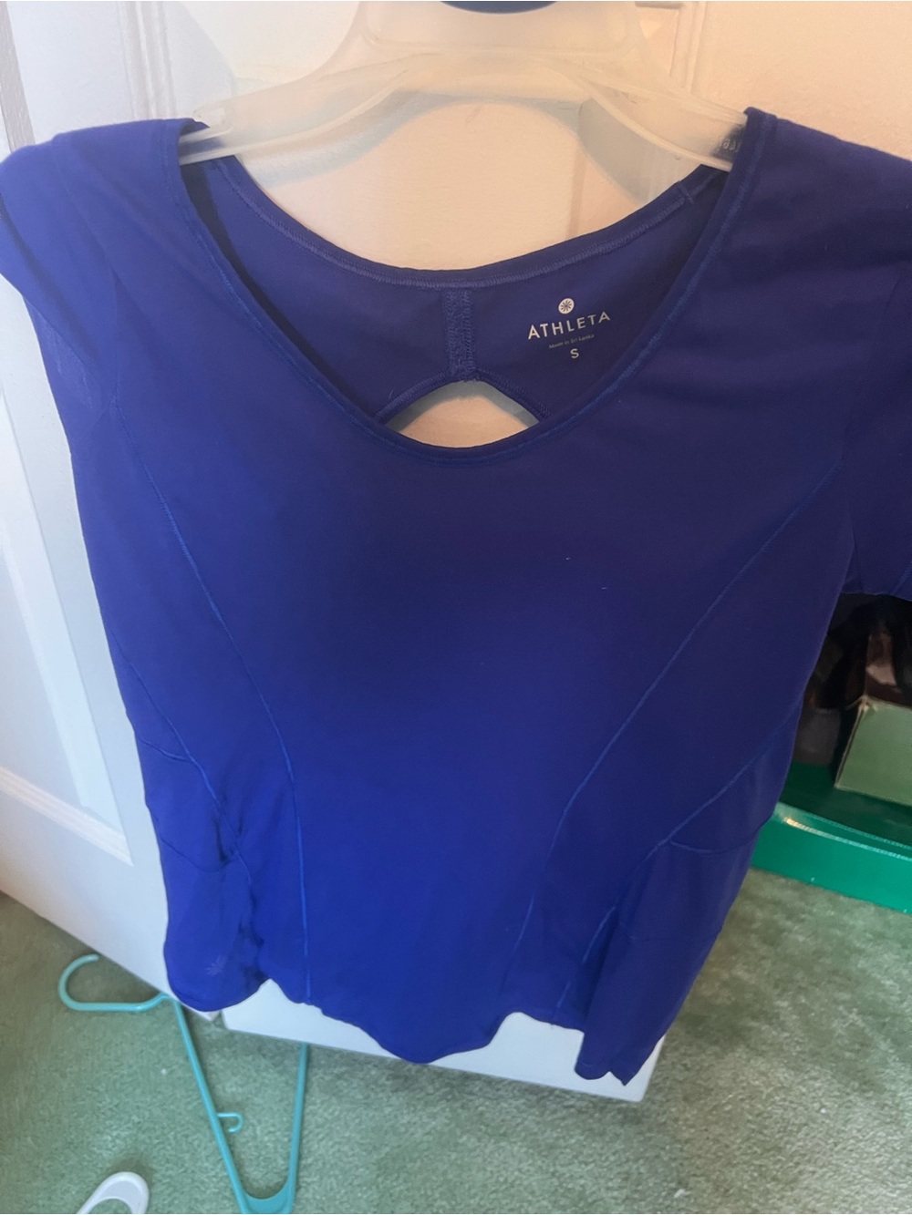 Athleta Cobalt Blue Short-Sleeve Performance Tee